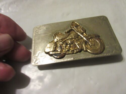 Vintage 1961-62 Harley Davidson Panhead Belt Buckle Nickel Silver - Picture 2 of 15