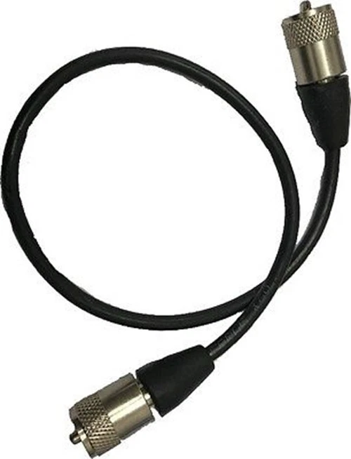 RG58 Patch Lead with Soldered on PL259 Plugs for swr meter amps etc