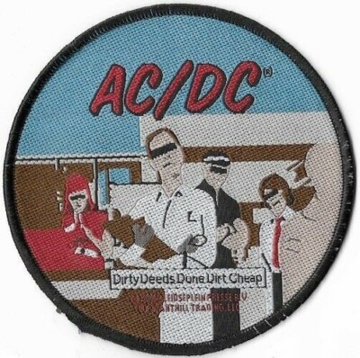 AC/DC - Patch - Dirty Deeds Done Dirt Cheap - Official Woven Sew On