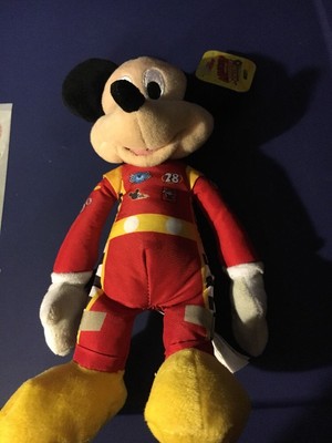 Disney Store Mickey Mouse Plush Mickey and the Roadster Racers Small 9-1/2