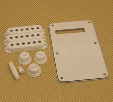 099-1395-000 Genuine Fender Parchment Strat Knob & Cover Accessory Kit 