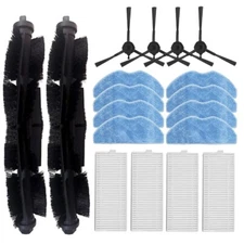 For 360 Sweeper S8/S8 PLUS Main/Side Brush/Filter/Mop Replacement Accessories