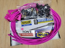Taylor Cable 78751 8mm Spiro Pro Universal Spark Plug Wire Set Pink 90-degree Taylor Cable 78751 8mm Spiro Pro Universal Spark Plug Wire Set Pink 90-degree