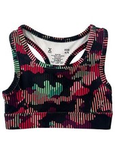 Xersion Girls Black Pink Quick Dry Athletic Sports Bra Top Active Wear