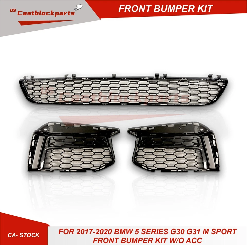 Parachoques delantero estilo deportivo para BMW Serie 5 G30 G31 M 2017-2020 Foto 3 de 4