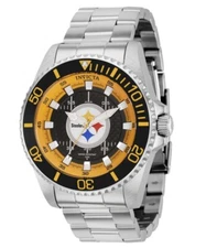 Invicta NFL Pittsburgh Steelers Men's 47mm Limited Stainless Quartz Watch 36951