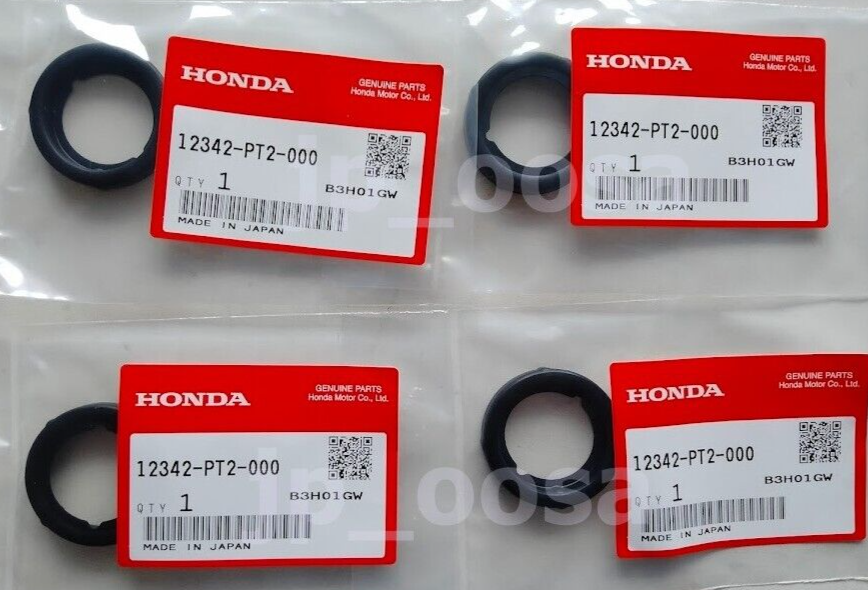 Honda Genuine OEM 12342-PT2-000 Valve Cover Spark Plug Tube Seals