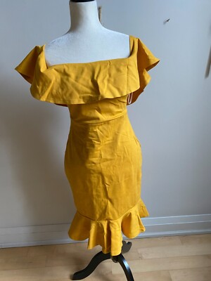 princess polly baby blue dress Mustard Yellow Regular fit Bodycon short dress – The Ambition Collective