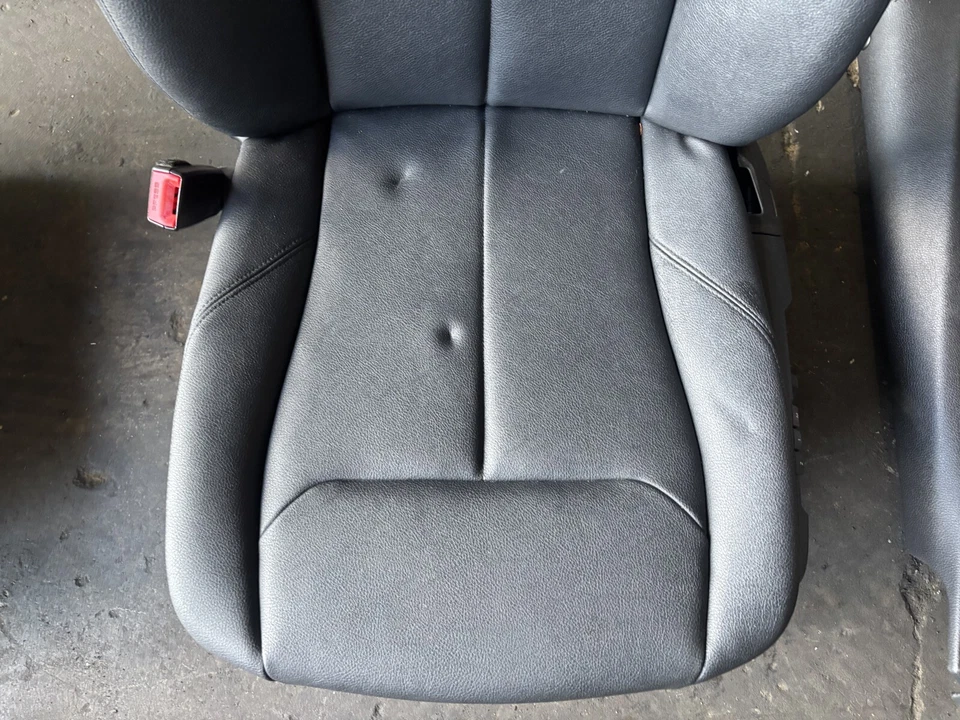 BMW 328I 335I F30 OEM 12-17 CONJUNTO INTERIOR ESPORTE PAINEL DE PORTA DE ASSENTO AQUECIDO PRETO - Imagem 4 de 4