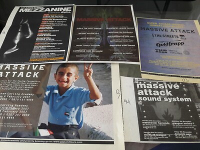MASSIVE ATTACK - LIVE TOUR 1998 1997 2003 2007 1994 original advert / magnet 