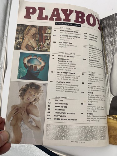 Playboy August 2004 Playmate Pilar Lastra, Matt Damon, Bartenders Pictorials - Picture 3 of 4