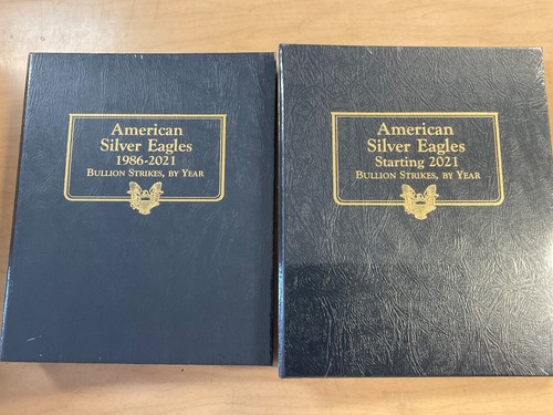 Whitman US American Silver Eagle Coin Albums 1986 - 2038 #3395 & #4898 SEALED
