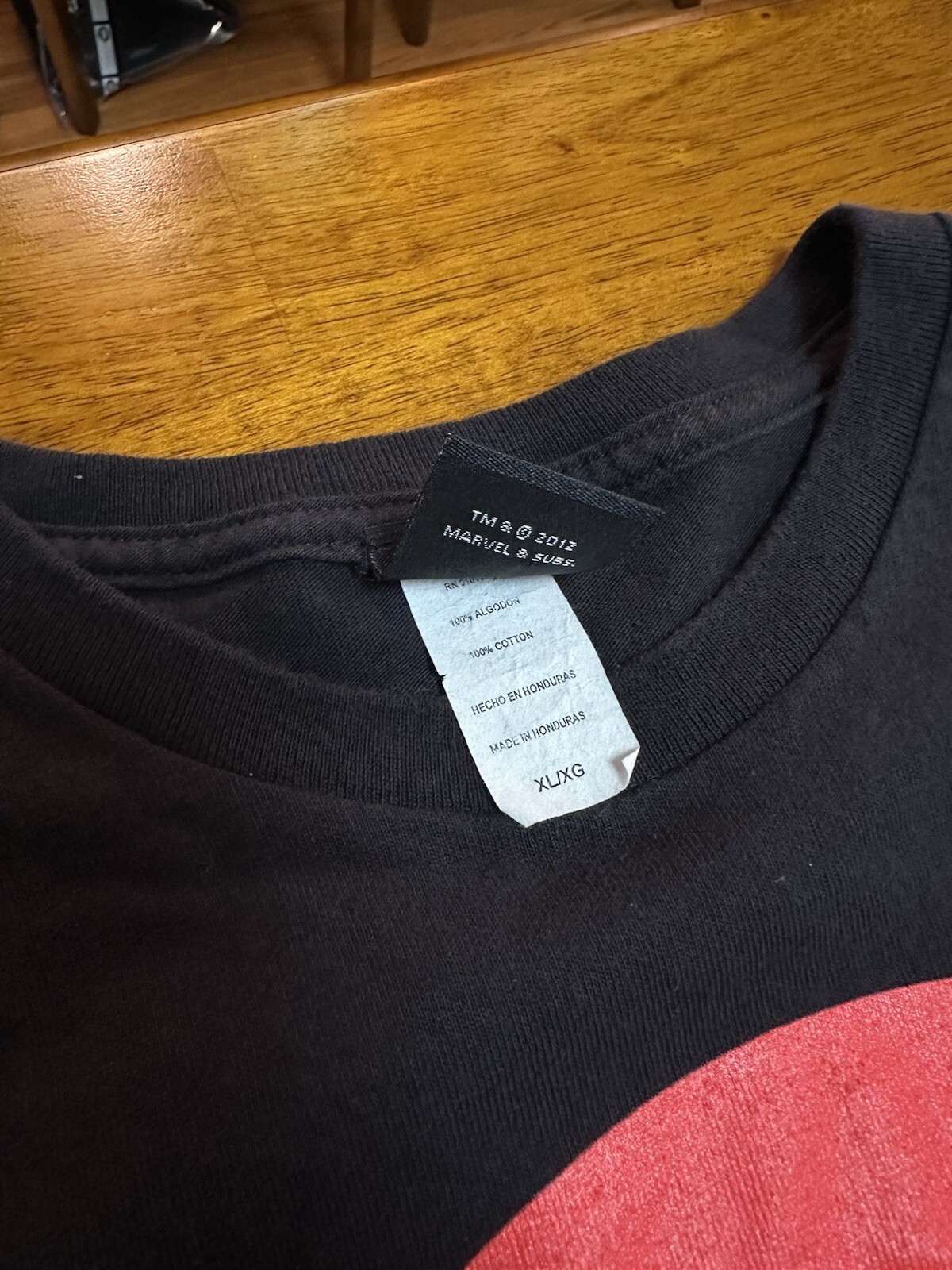 Deadpool Mad Engine Marvel 2012 Black Tshirt XL *… - image 4