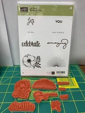 STAMPIN UP amazing you Stamp set celebrate simply amazing flower sunrise