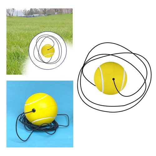 Tennis Ball, with String, Self Tennis Training Tool Elastic for Tennis Single - Picture 2 of 5