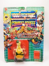 FIGURINA CARDATA MATTEL FOOD FIGHTERS 1988 - TENENTE LEGG - OTTIME CONDIZIONI
