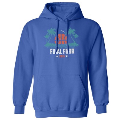 Final Four 2025 Madness Apparel - Basketball Sunset Unisex Hooded Sweatshirt