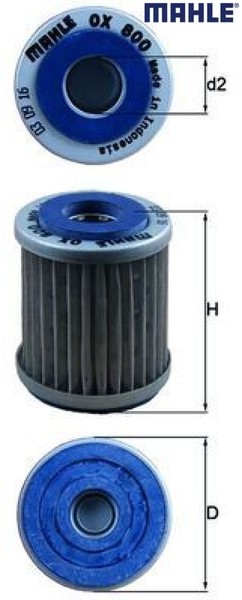 Mahle OX800 ÖLfilter MotoröLfilter FüR Yamaha-image