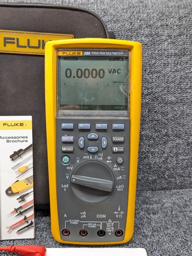 Tester Fluke 289 True RMS multimetro portatile 1000V ca 10A ca CAT III/IV - Imagen 2 de 16