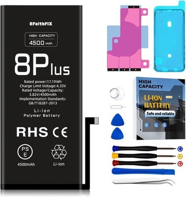 4500mAh Upgraded Replacement Battery Compatible with iPhone 8 Plus, High Capaci