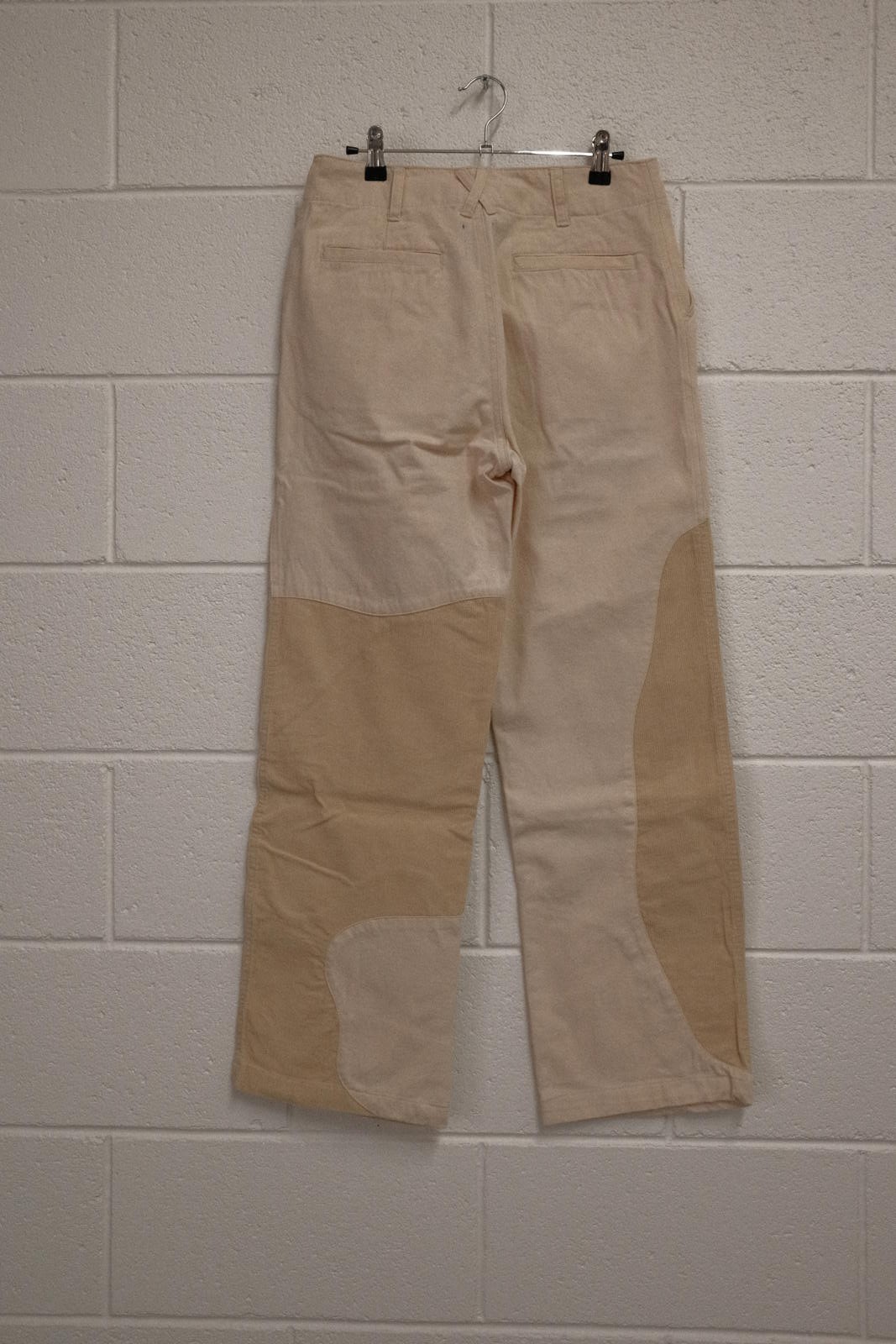 Brain Dead Beige Patchwork Pants Size 26 - image 2