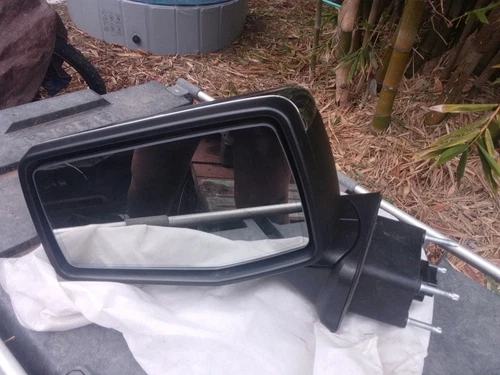 GMC Sierra/Chevy Drivers Side View Mirror Extension No Scratches  Black