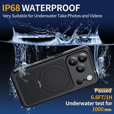 Magnetic For iPhone 17 Pro Max Air Case Waterproof MagSafe Invisible Stand Cover