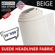 59''x98'' Suede Headliner Fabric Foam Back Auto Roof Repair Upholstery Material