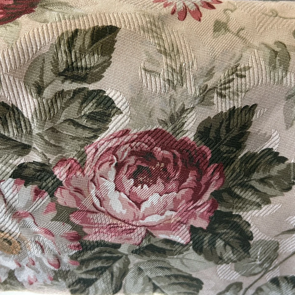 Juego De 2 Cenefas Ventana Vintage Laura Ashley 84 X 18 Rosa Floral Damasco Casa Foto 4 de 4