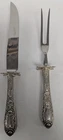 S Kirk & Son Kirk Rose Sterling Silver Carving Set