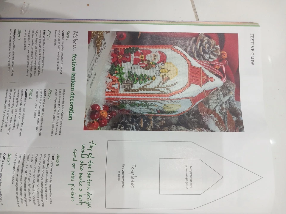 CrossStitcher,Nov 2025,86 Seasonal Designs, 3D Santa & Chimney,FREE Thread,Aida - Image 3 of 4