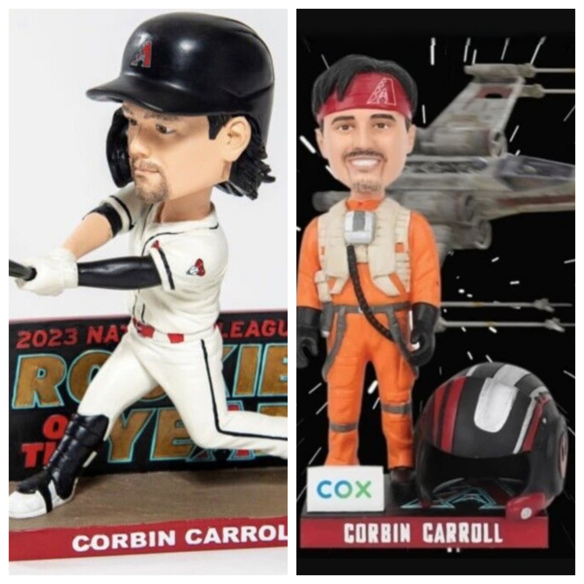 Corbin Carroll 2024 and 2025 Diamondbacks ROY and Star Wars