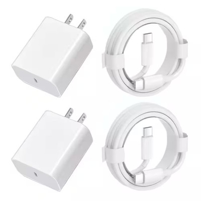 30W Fast Charger 6.6 Ft. PD USB Type C Phone Wall Fast Charging with Block (No O