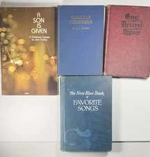 Lot Of 4 Vintage / Antique Christian Books / Christian Song Books Great Cond!