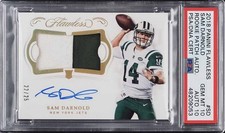 2018 Panini Flawless SAM DARNOLD Rookie Patch Auto RPA /25 PSA 10/10-Pop 2-PMJS
