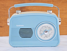 Goodmans Revive Retro AM/FM Portable Radio Model 329176 Vintage Style Blue