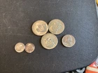 3 Kennedy Half dollars 40 %Silver  1965-1969  plus 2 pre 64 dimes 90% silver