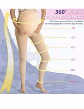 Graduated Compression Maternity Tights/Pantyhose Beister  20-30 mmHg  SMALL. 