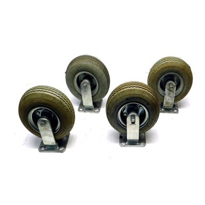 (Lot Of 4) Kenda 2.80/2.50-4 8.5'' Nylon Caster Wheels w/ Base 50 PSI Max