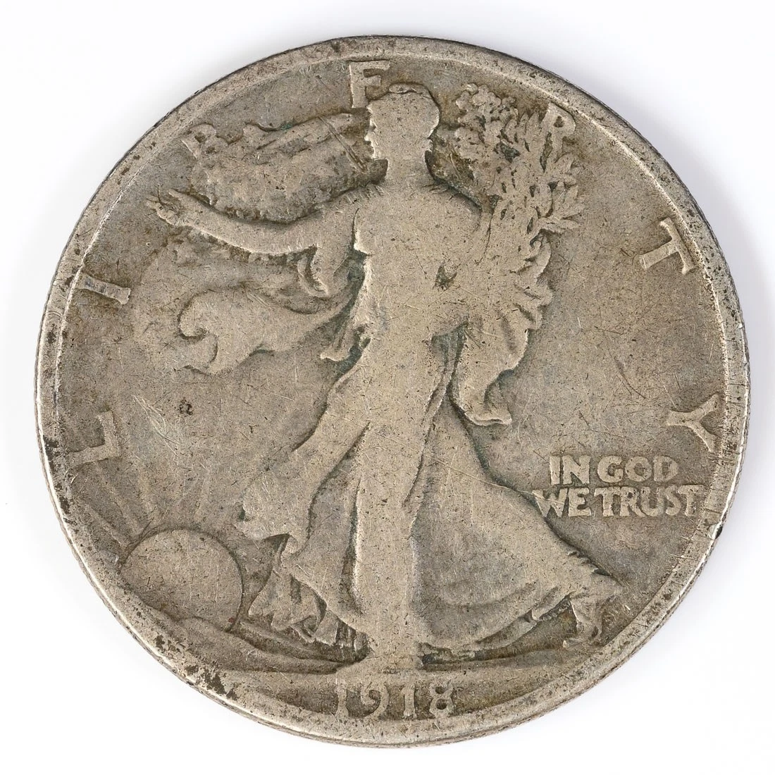 San Francisco 1918 Year Liberty Walking Half Dollars (1916-1947
