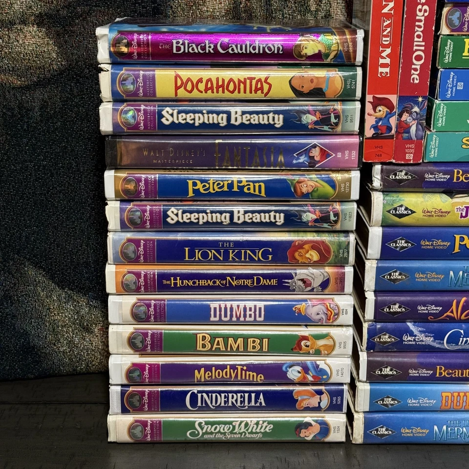 Old Disney VHS Collection of 43 – Black Diamond, Masterpiece, Classics, & More - Image 2 of 4