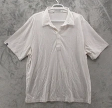 Criquet Shirt Mens 2XL White Golf Polo Performance Stretch Logo Lightweight
