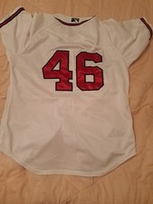 Mississippi Braves AA Game Worn USED Jersey #46 Atlanta Braves MILB Sz 46