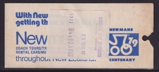 NEW ZEALAND 1982  $2.40  Freight label on **NEWMANS  PARCEL TAG** FU