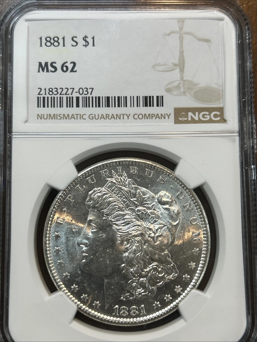 MS 62 Graded 1881 Year Morgan US Dollars (1878-1921) for sale | eBay