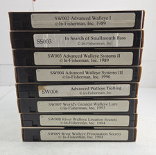 The In Fisherman Video Club Instructional Fishing VHS Tapes Lot of 8 Walleye