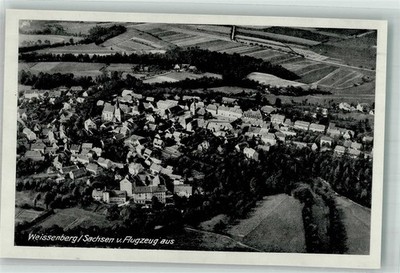 38204335 - 8601 Weissenberg Fliegeraufnahme des Ortes mit Ev. Kirche und
