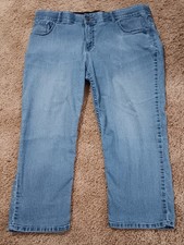 Lee Riders Capri Women's Size 18W Faded Denim Style