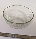 Pyrex 7403-S Clear Soda Lime Glass Ribbed Bowl Nesting Food Storage 10 Cup 2.5L