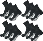 3-12 Pairs Men's Ankle Gripper Non Skid Diabetic Socks Non Binding Loose Fit Top
